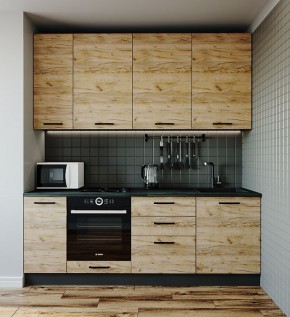 Кухонный гарнитур Крафт 2200 (Стол. 26мм) в Златоусте - zlatoust.mebel-74.com | фото