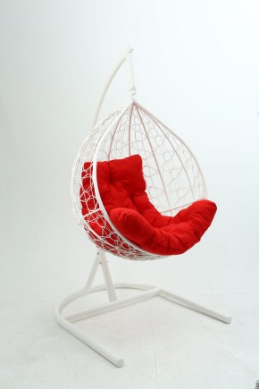 Подвесное кресло Бароло (белый/красный) в Златоусте - zlatoust.mebel-74.com | фото