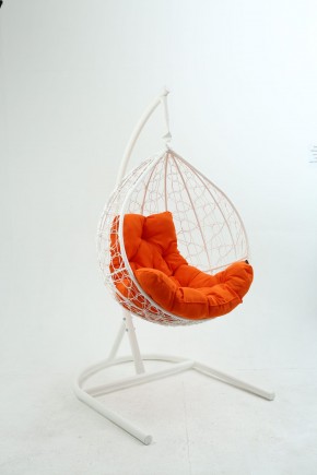 Подвесное кресло Бароло (белый/оранжевый) в Златоусте - zlatoust.mebel-74.com | фото