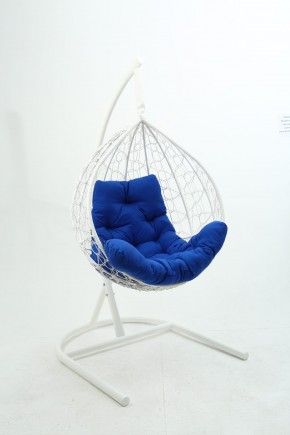 Подвесное кресло Бароло (белый/синий) в Златоусте - zlatoust.mebel-74.com | фото