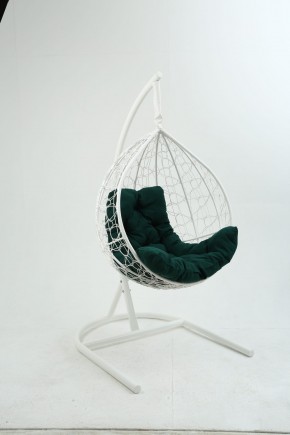 Подвесное кресло Бароло (белый/зеленый) в Златоусте - zlatoust.mebel-74.com | фото