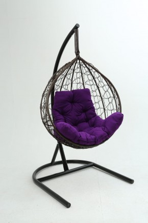 Подвесное кресло Бароло (коричневый/фиолетовый) в Златоусте - zlatoust.mebel-74.com | фото