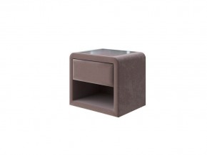 PROxSON Тумба Cube (Ткань: Велюр Shaggy Chocolate) 52x41 в Златоусте - zlatoust.mebel-74.com | фото