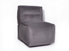 Прямое модульное бескаркасное кресло Комфорт (Графит велюр) в Златоусте - zlatoust.mebel-74.com | фото