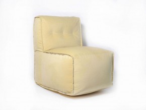 Прямое модульное бескаркасное кресло Комфорт (Желтый велюр) в Златоусте - zlatoust.mebel-74.com | фото