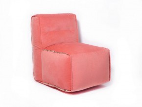 Прямое модульное бескаркасное кресло Комфорт (Персик велюр) в Златоусте - zlatoust.mebel-74.com | фото