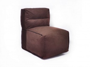 Прямое модульное бескаркасное кресло Комфорт (Шоколад велюр) в Златоусте - zlatoust.mebel-74.com | фото