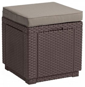 Пуфик Куб с подушкой (Cube with cushion) графит - прохладный серый в Златоусте - zlatoust.mebel-74.com | фото