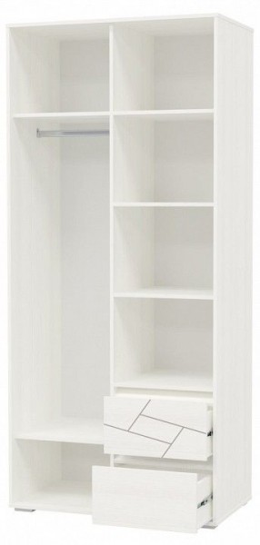 Шкаф 2-х дверный с ящиками АДЕЛИНА (4-4831рам.б) в Златоусте - zlatoust.mebel-74.com | фото