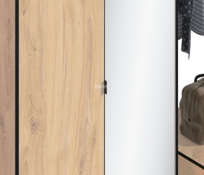 Шкаф 2х дверный с зеркалом Лофт СБ-3111 (Дуб Минерва) в Златоусте - zlatoust.mebel-74.com | фото