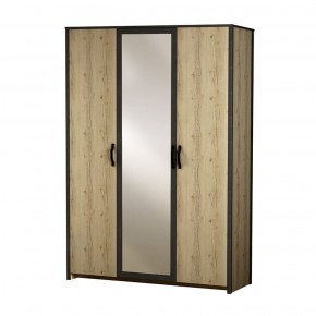 Шкаф 3-дверный с зеркалом №885 Гранж в Златоусте - zlatoust.mebel-74.com | фото