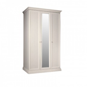 Шкаф 3-х дверный для платья и белья (1 зеркало) Амели штрих-лак (АМШ1/3) в Златоусте - zlatoust.mebel-74.com | фото