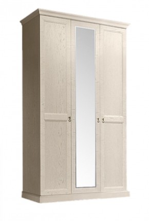 Шкаф 3-х дверный (с зеркалом) для платья и белья Венеция дуб седан (ВНШ1/3) в Златоусте - zlatoust.mebel-74.com | фото