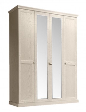 Шкаф 4-х дверный (2 зеркала) для платья и белья Венеция дуб седан (ВНШ1/4) в Златоусте - zlatoust.mebel-74.com | фото