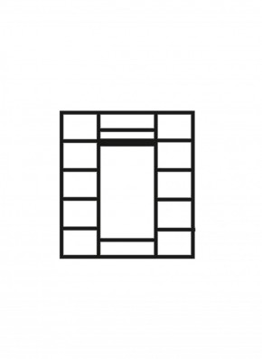 Шкаф 4-х дверный (2 зеркала) для платья и белья Венеция дуб седан (ВНШ1/4) в Златоусте - zlatoust.mebel-74.com | фото