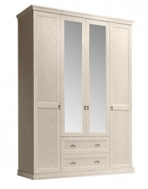Шкаф 4-х дверный (с зеркалами) для платья и белья с выдвижными ящиками Венеция дуб седан (ВНШ1/41) в Златоусте - zlatoust.mebel-74.com | фото
