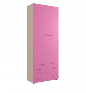 Шкаф ДМ 800 с 2-мя ящиками (розовый) в Златоусте - zlatoust.mebel-74.com | фото
