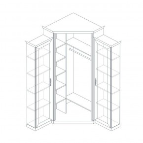 Шкаф угловой (корпус, малые бок.двери в комплекте) Венето в Златоусте - zlatoust.mebel-74.com | фото