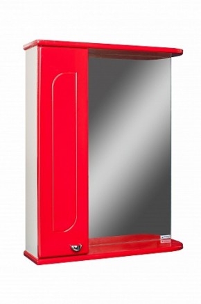 Шкаф-зеркало Радуга Красный 50 левый АЙСБЕРГ (DA1122HZR) в Златоусте - zlatoust.mebel-74.com | фото