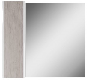 Шкаф-зеркало Uno 80 Дуб серый левый/правый Домино (DU1504HZ) в Златоусте - zlatoust.mebel-74.com | фото