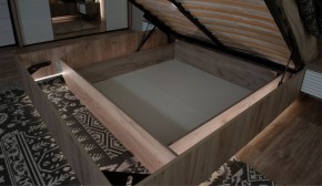 Спальня Джулия Кровать 160 МИ с подъемным механизмом Дуб крафт серый в Златоусте - zlatoust.mebel-74.com | фото