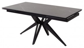 Стол FORIO 160 MATT BLACK MARBLE SOLID CERAMIC / BLACK, ®DISAUR в Златоусте - zlatoust.mebel-74.com | фото
