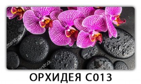 Стол раздвижной Трилогия с фотопечатью Орхидея C012 в Златоусте - zlatoust.mebel-74.com | фото
