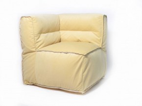 Угловое модульное бескаркасное кресло Комфорт (Желтый велюр) в Златоусте - zlatoust.mebel-74.com | фото
