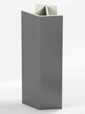 Угловое соединение для цоколя 135 гр. h100 мм (Алюминий; Венге; Дуб Сонома, Белый, Черный) в Златоусте - zlatoust.mebel-74.com | фото
