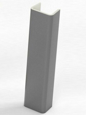Торцевая заглушка  для цоколя h100 мм (Алюминий; Венге; Дуб Сонома, Белый, Черный) в Златоусте - zlatoust.mebel-74.com | фото