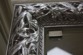 Зеркало большое Тиффани Premium черная/серебро (ТФ/02(П) в Златоусте - zlatoust.mebel-74.com | фото