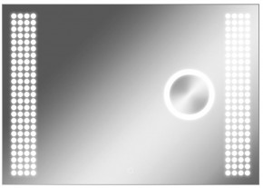 Зеркало Cosmo 100 alum (линза) с подсветкой Sansa (SCL1026Z) в Златоусте - zlatoust.mebel-74.com | фото