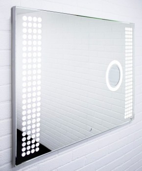 Зеркало Cosmo 100 alum (линза) с подсветкой Sansa (SCL1026Z) в Златоусте - zlatoust.mebel-74.com | фото